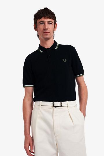 Pánské Polo Triko Fred Perry M3600 Černé | CZ 1648YXFU